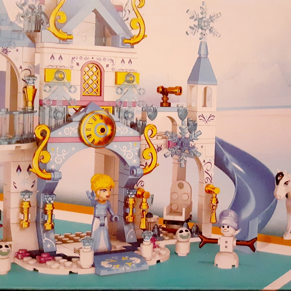 Girls Castle Building Blocks Toys Ice Princess Blue Castle Jimujia Lego - Picture 5 of 10